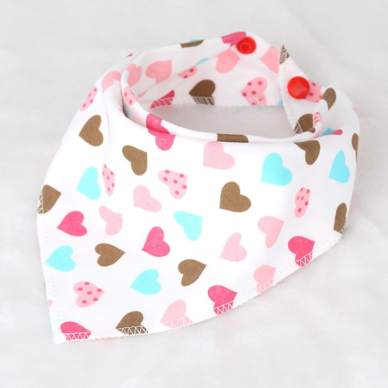 Baby Bibs Cotton Triangle Double Layers Cotton